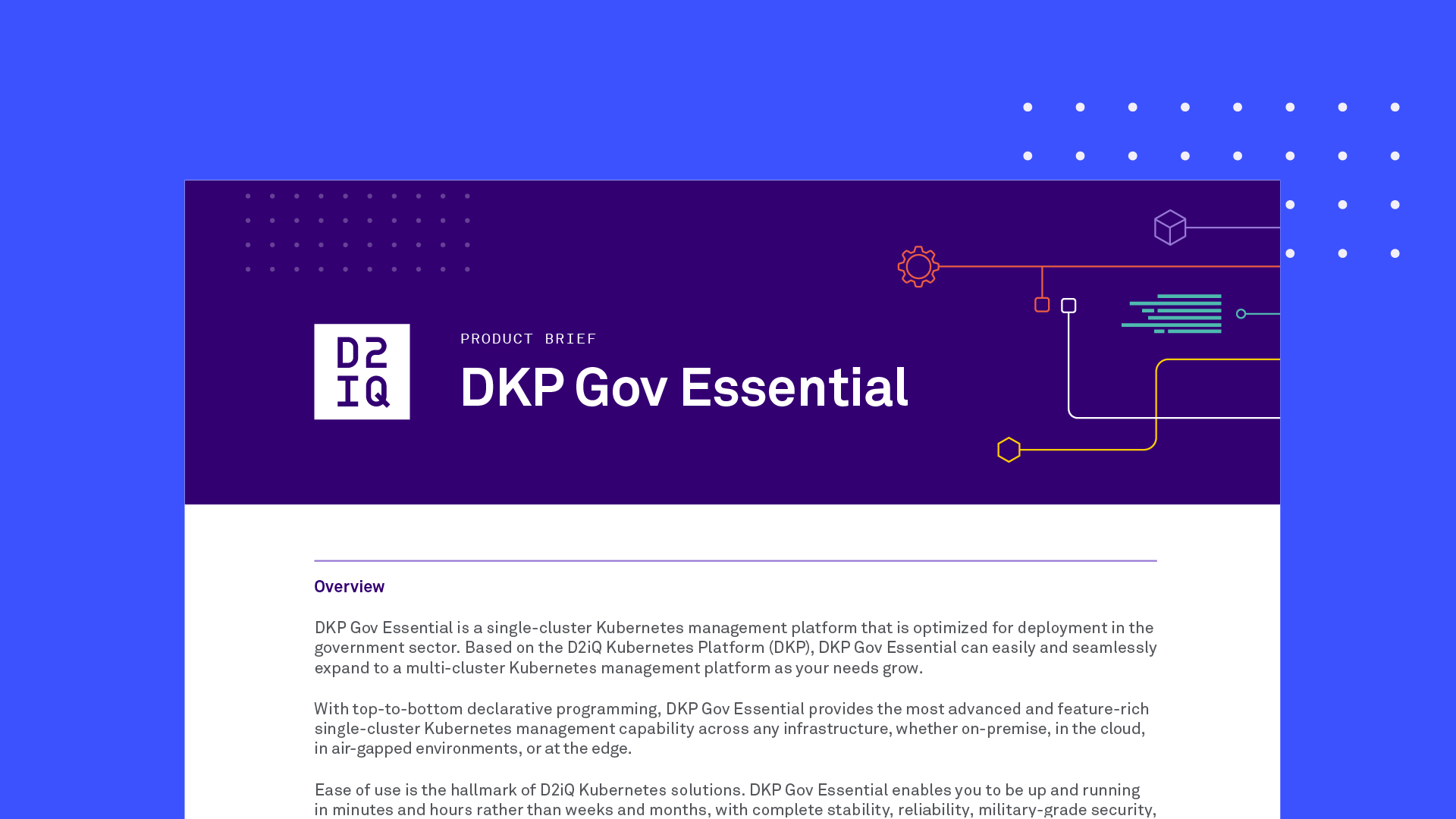 DKP Gov Essential: Single-Cluster Kubernetes Management